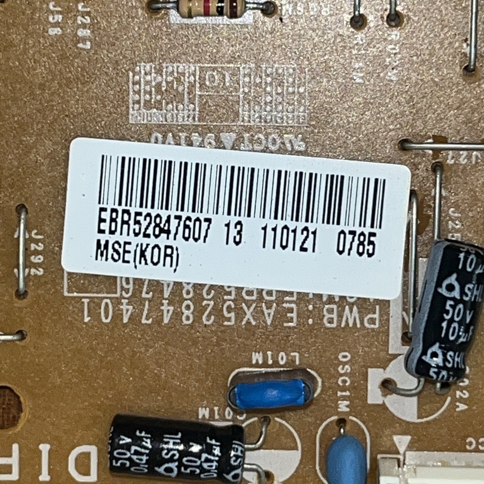 LG EBR52847607 Air Conditioner Main PCB Assembly EAX52847401 EBR528476