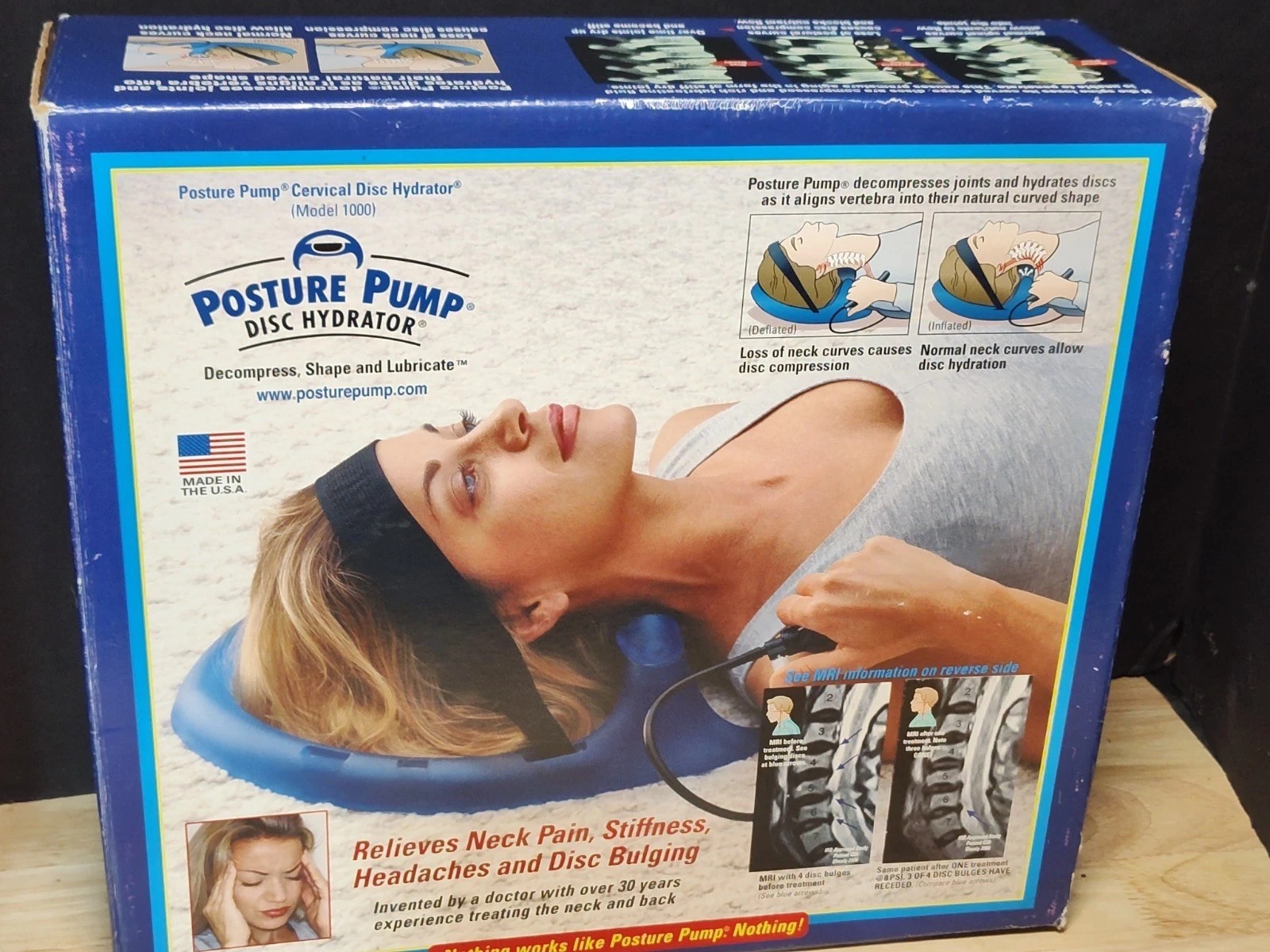 Posture Pump  Disc Hydrator Neck/Spine Professionalodel 1000 NIB