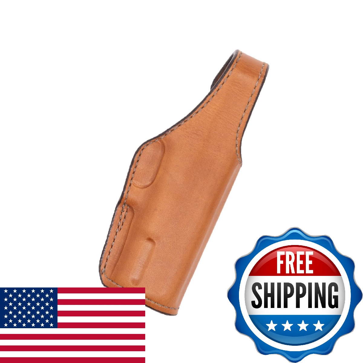 Bianchi, 19L Thumbsnap Holster, Plain Tan, Size 19, Right Hand