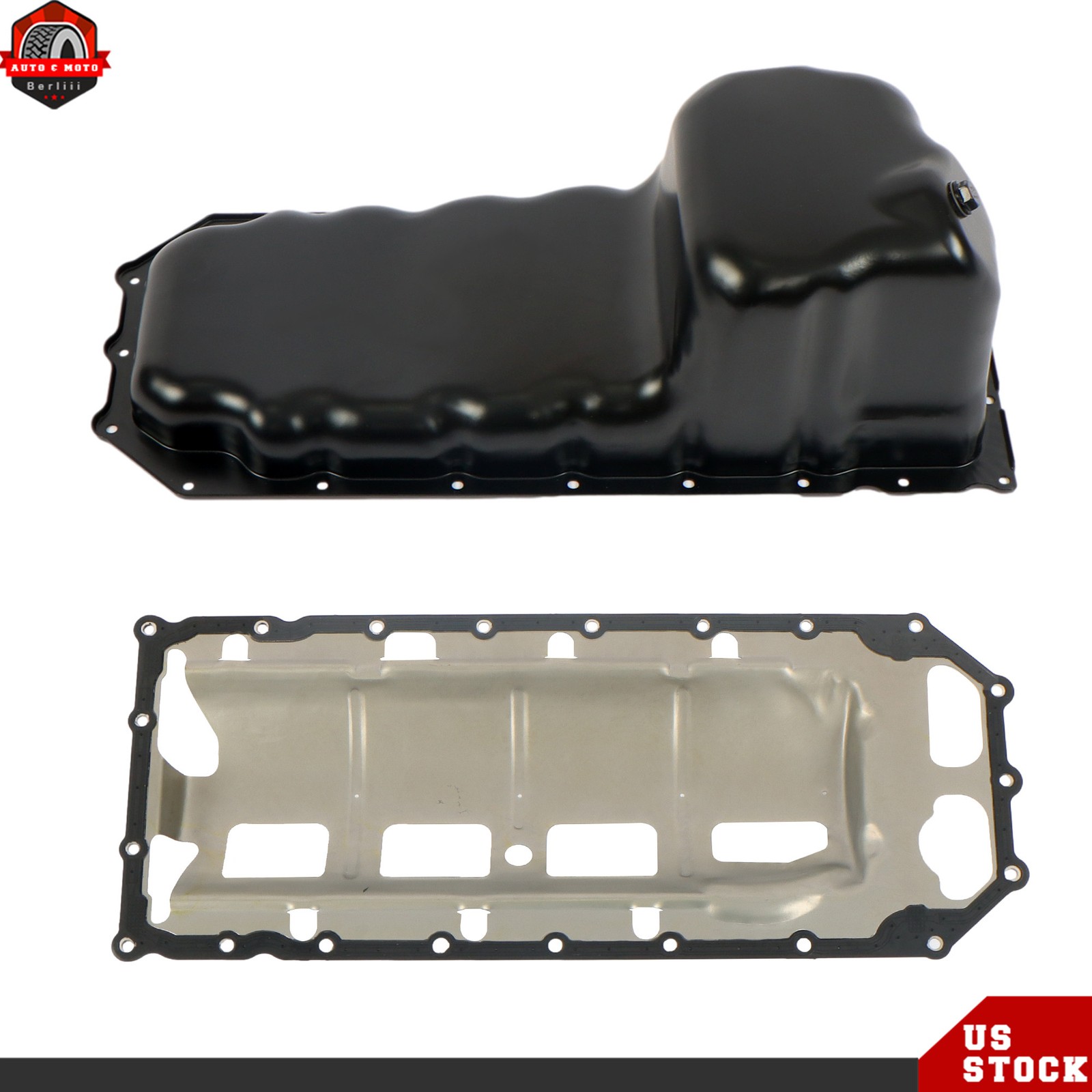 For Dodge Ram 1500 2500 3500 5.7L V8 2003-2020 Engine Oil Pan w/Lower Gasket Set