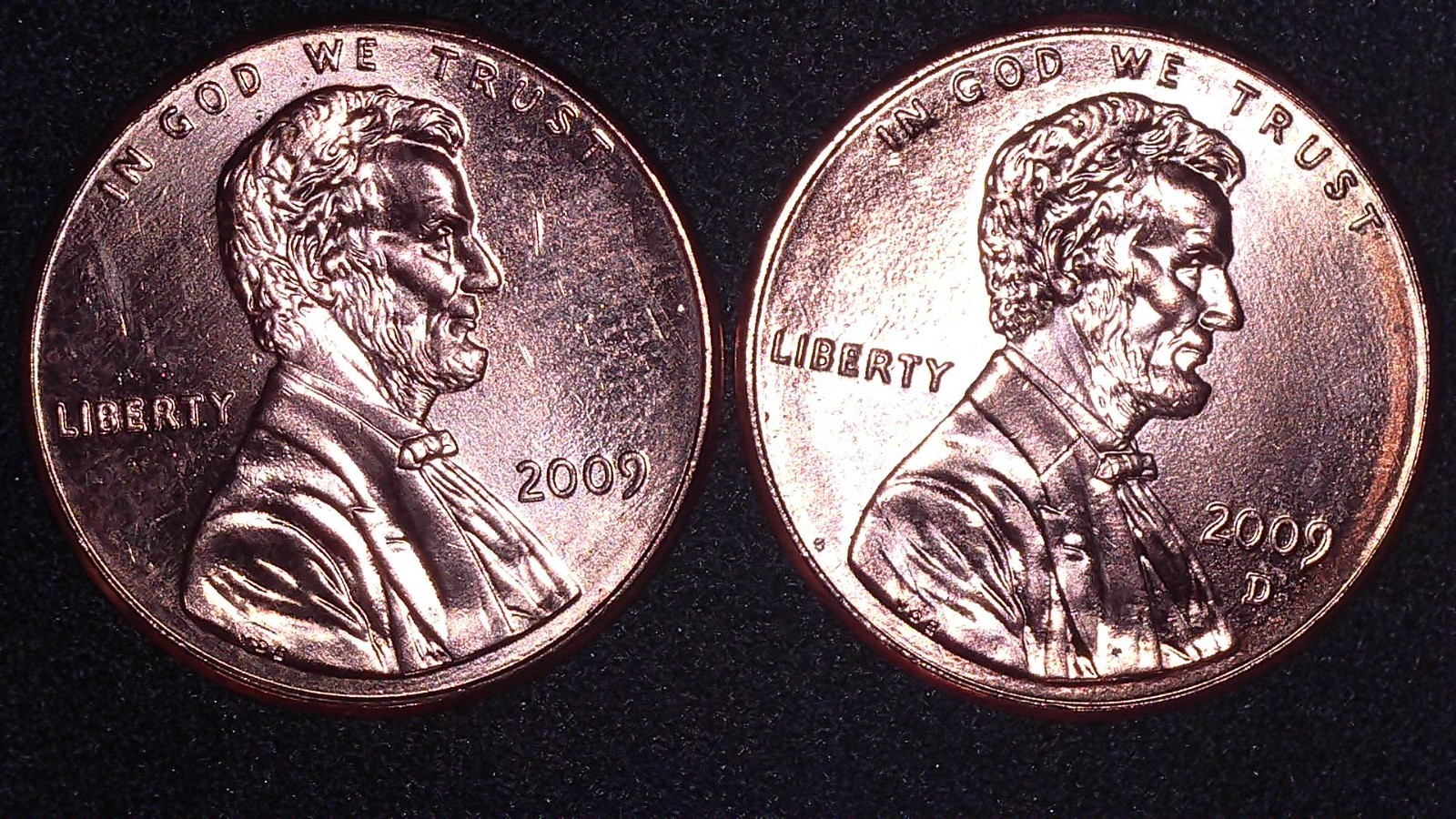 2009 P&D UNCIRCULATED LINCOLN BICENTENNIAL CENT PENNY SET - FORMATIVE YEARS