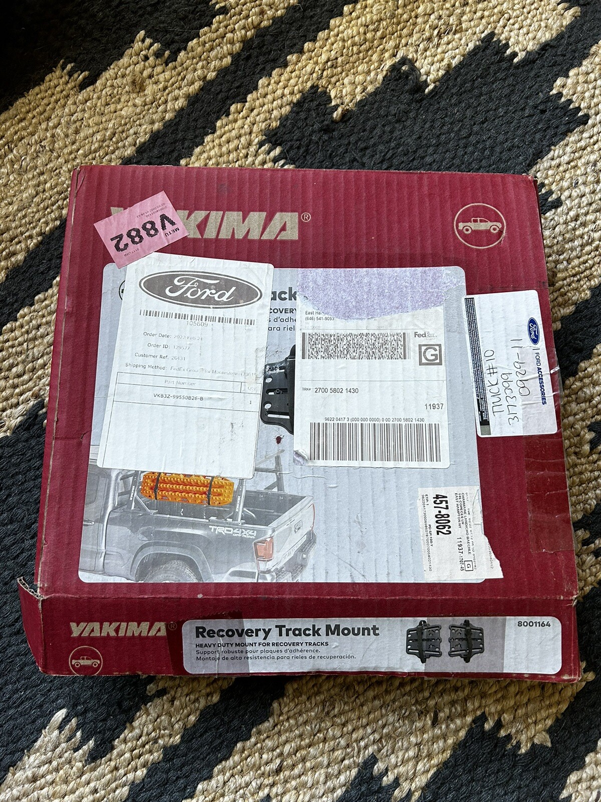 Yakima Recovery Track Mount Heavy Duty Support For Recovery Tracks 8001164
