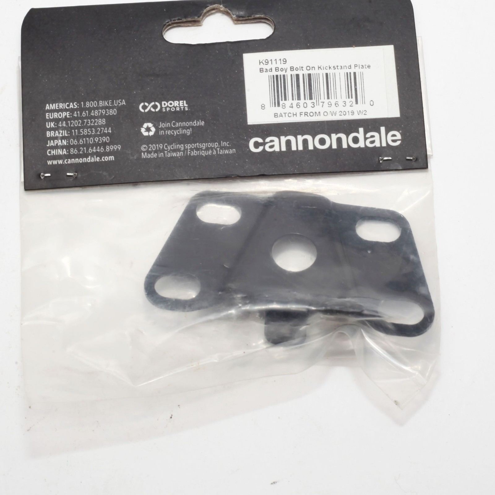 Cannondale Bolt-On Kickstand Plate for Bad Boy K91119
