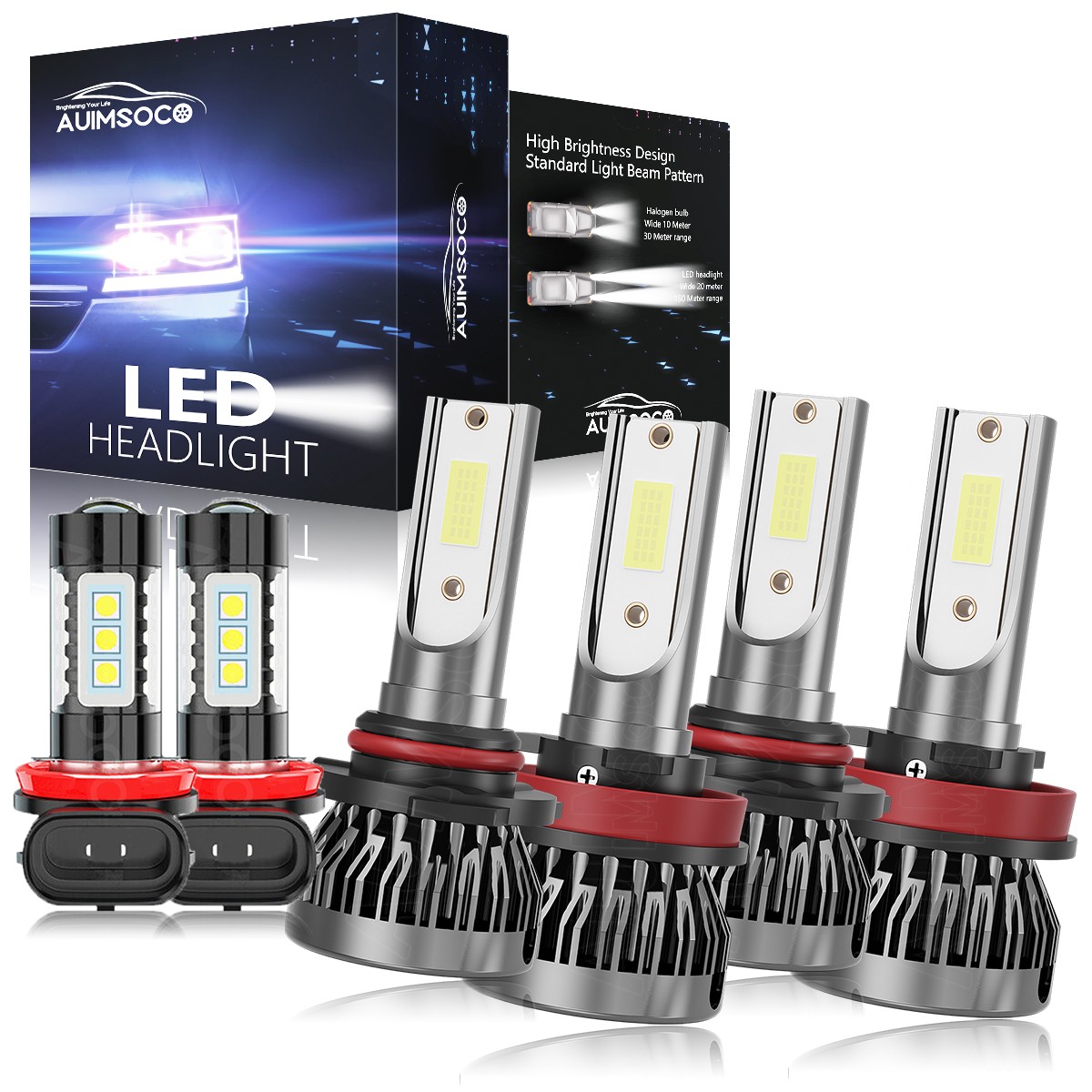 For Honda CR-V 2015-2021 6x LED Headlight Bulbs Cool White Super Bright 36000LM