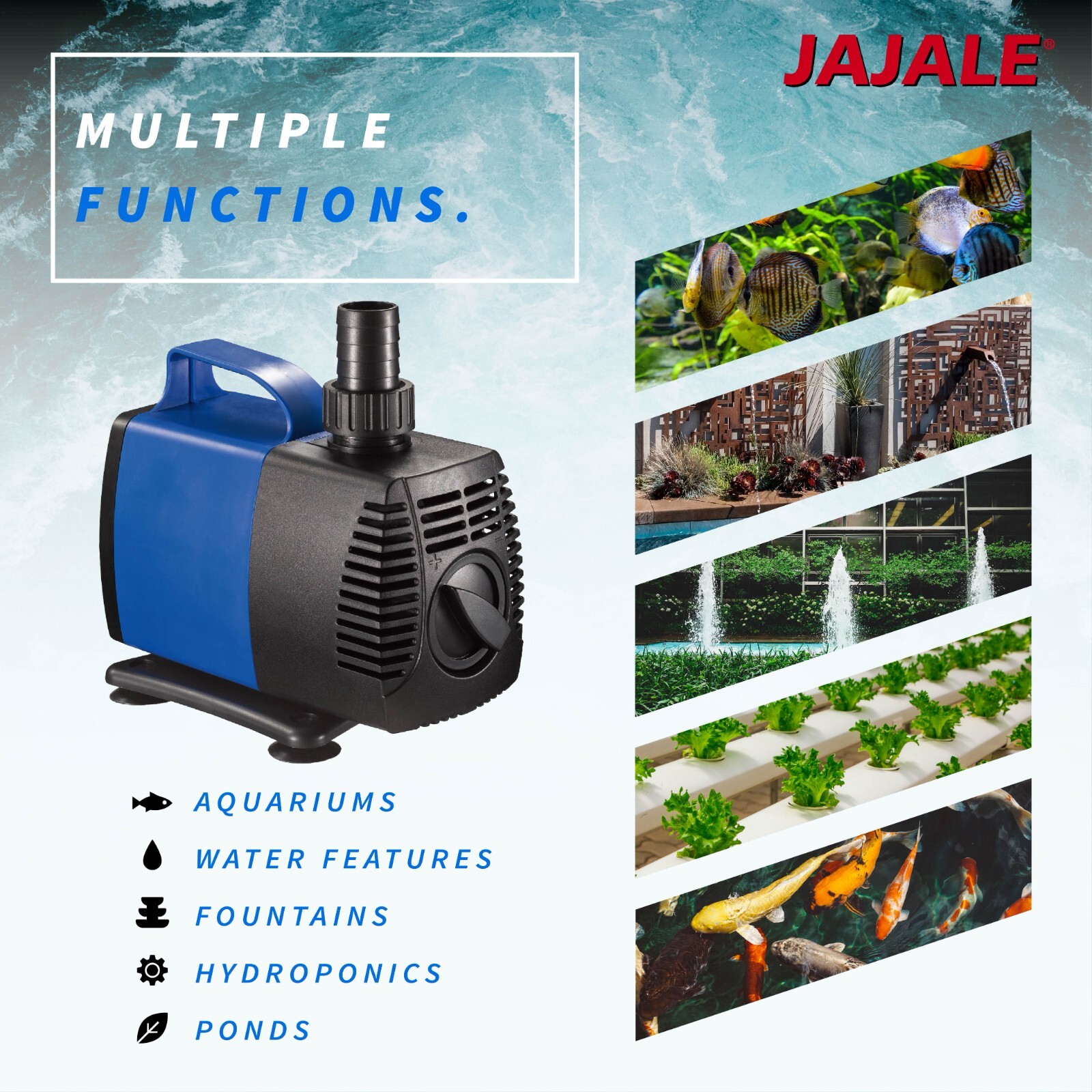 Amphibious water pump 1720 GPH