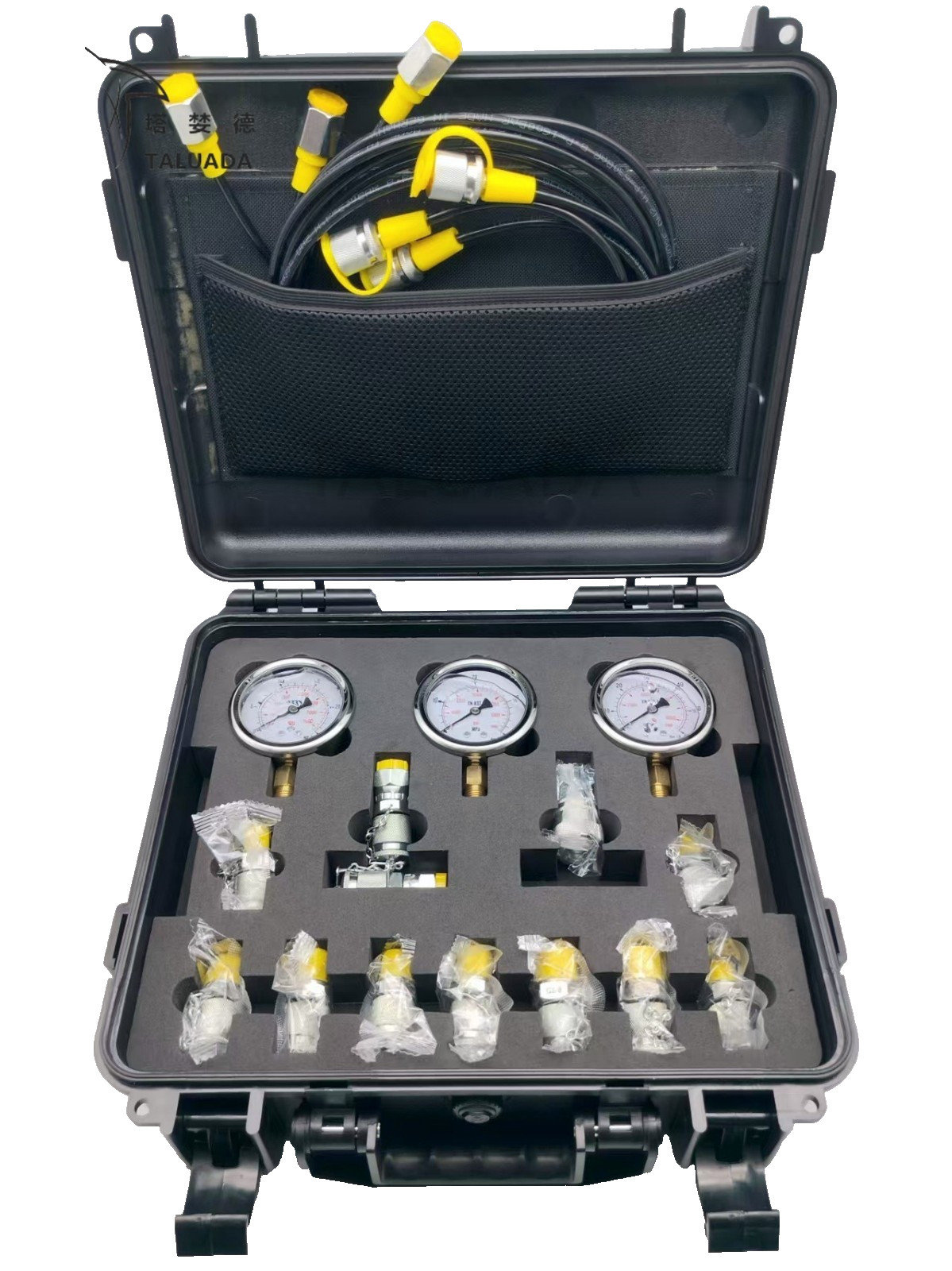 Excavator Hydraulic Oil Pressure Gauge Set Detection Instrument Pressure Gauge