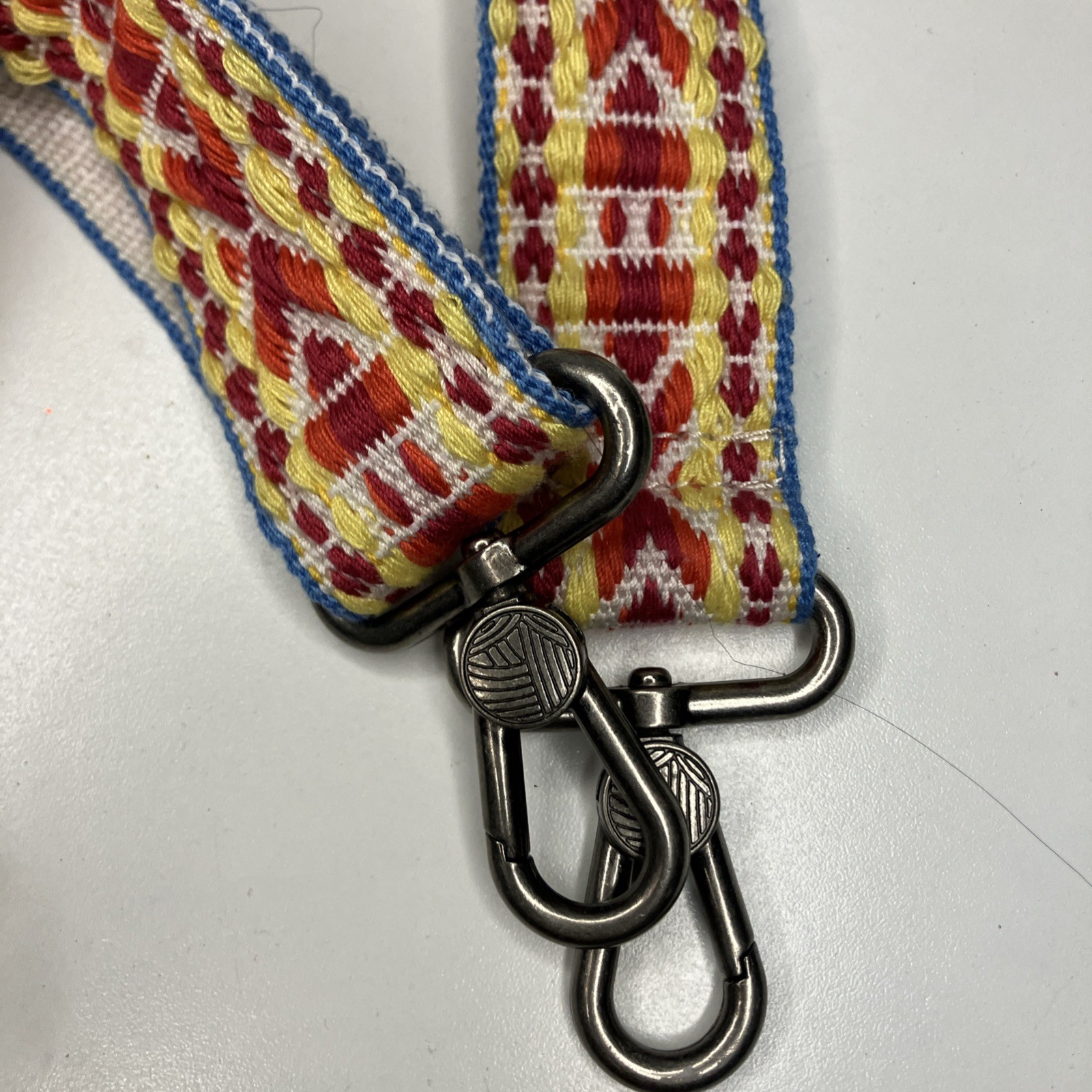 BOHO Bag Strap Adjustable Woven Blue Yellow Red Orange