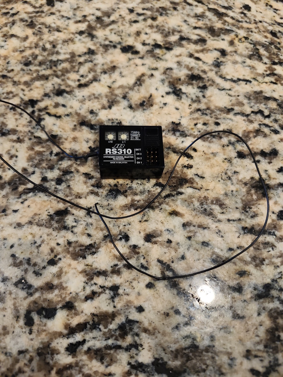 Vintage JR Racing  RS310 Receiver 75MHz Synthesized 3ch Great Condition