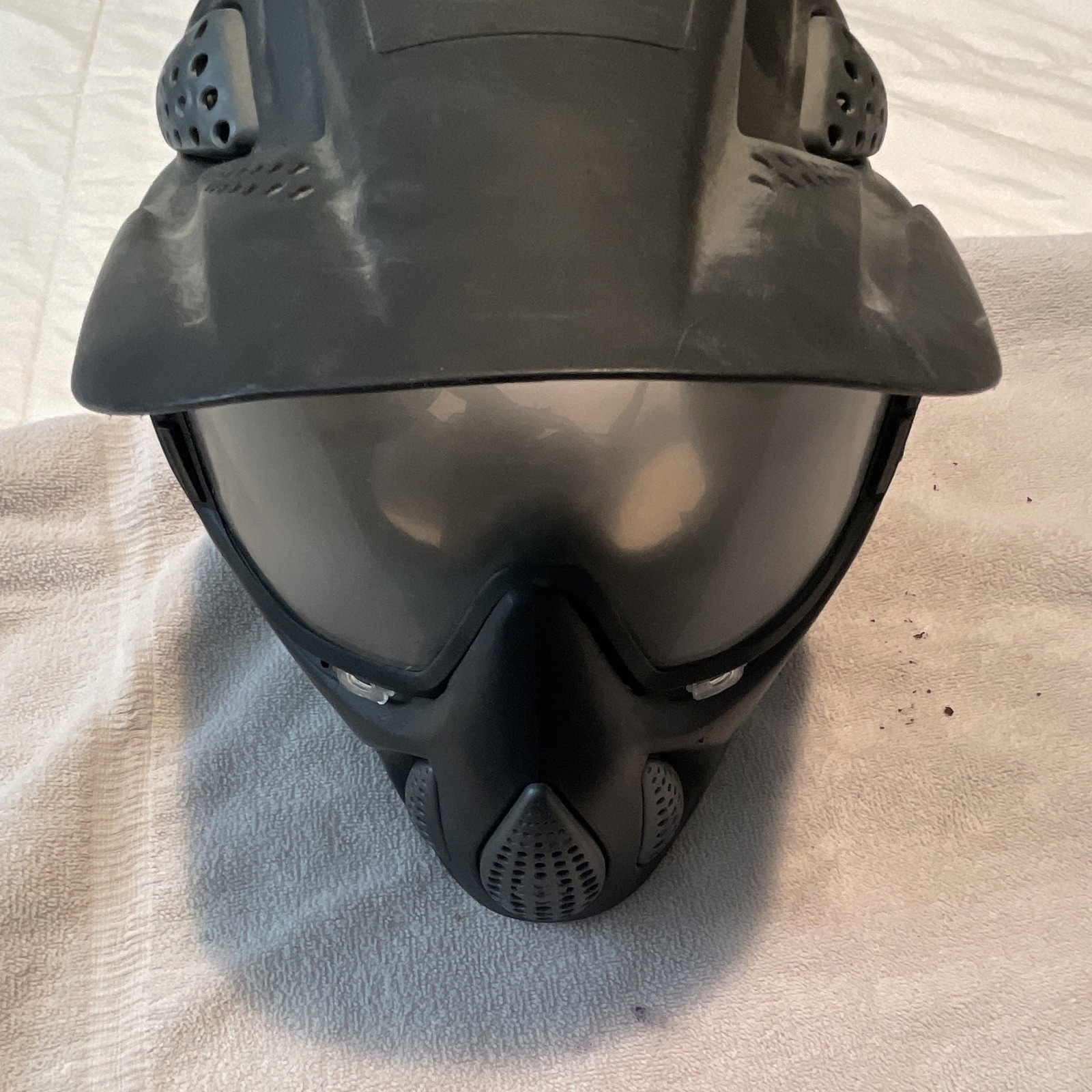 JT Paintball Proshield Full Face Mask Black Paintball Goggle w/ Tinted Lens