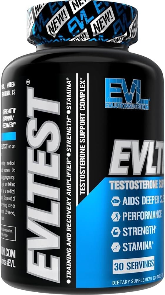 Evlution Nutrition EVL TEST - Natural Testosterone Booster - 30 Servings