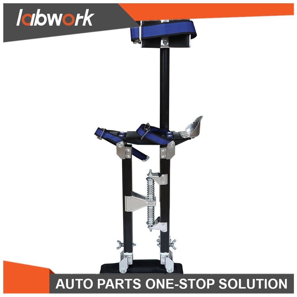 Labwork Black Adjustable 18”-30” Drywall Stilts Tool For Painters Walking Taping