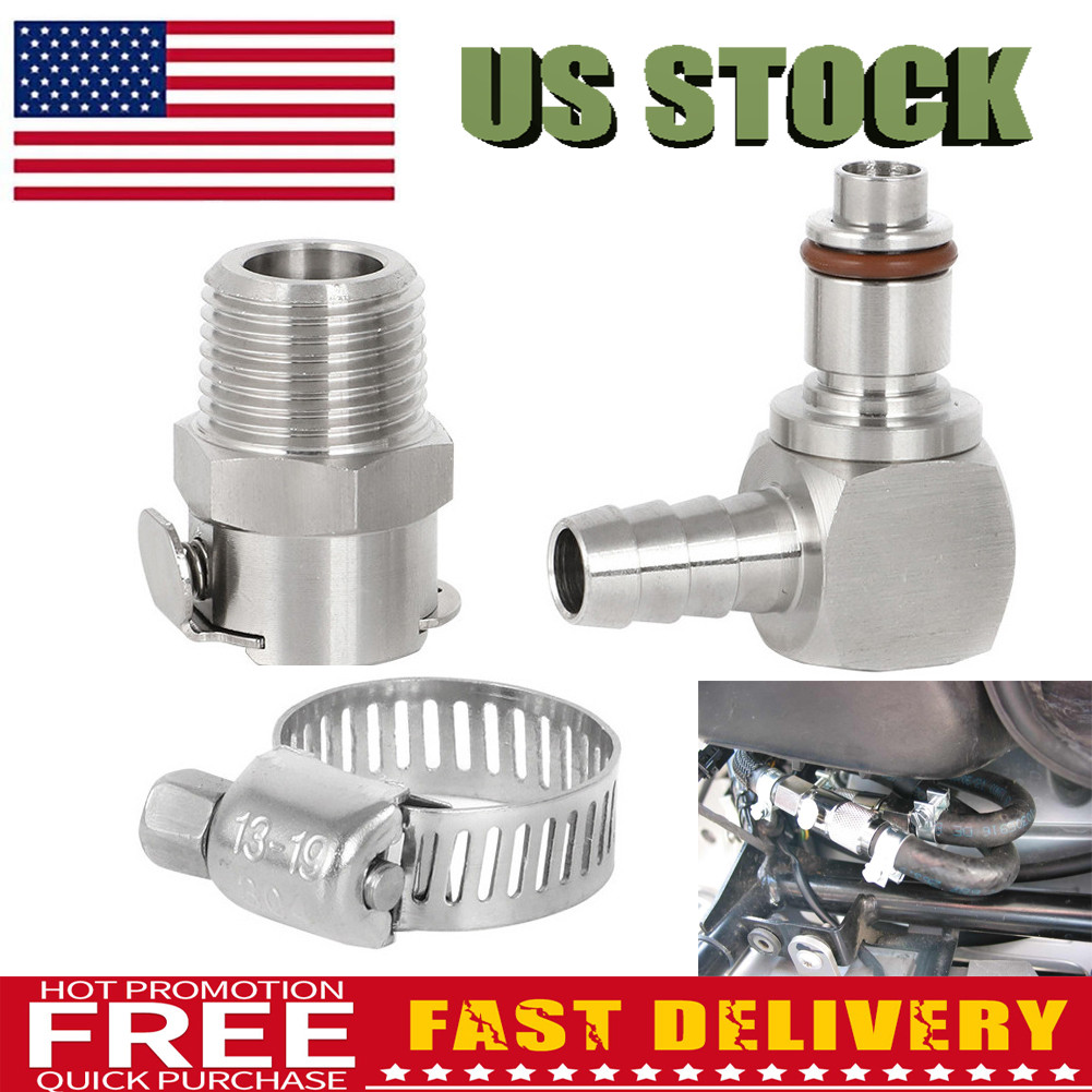For BMW S1000R/RR 5/16" Gas Tank Fuel Line Hose Quick Release Disconnects Kit