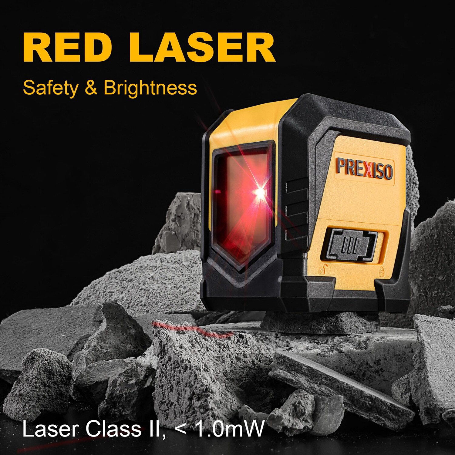 PREXISO 50FT Laser Level Level Line leveler Tools Self-Leveling Cross Line Laser