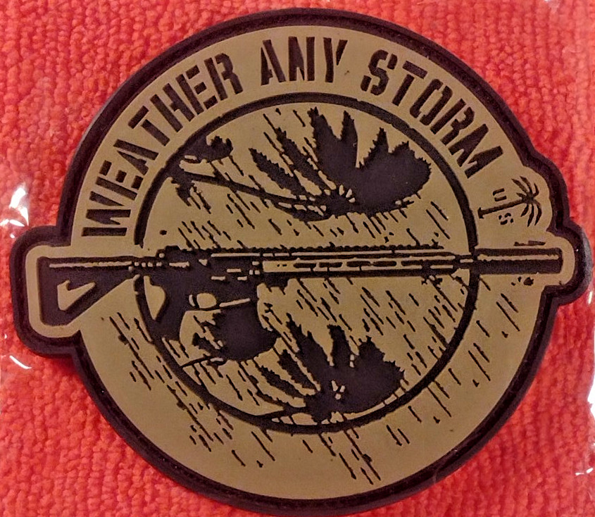 US PALM "WEATHER ANY STORM" SHOT-SHOW 2026 PVC H&L Patch NIP 2A FDE Rifles Mags