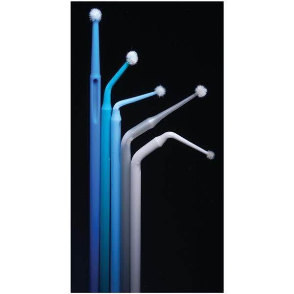 Magic-Brush Double Bending Micro Applicators Teal, Medium, 500/Pkg - Denbur