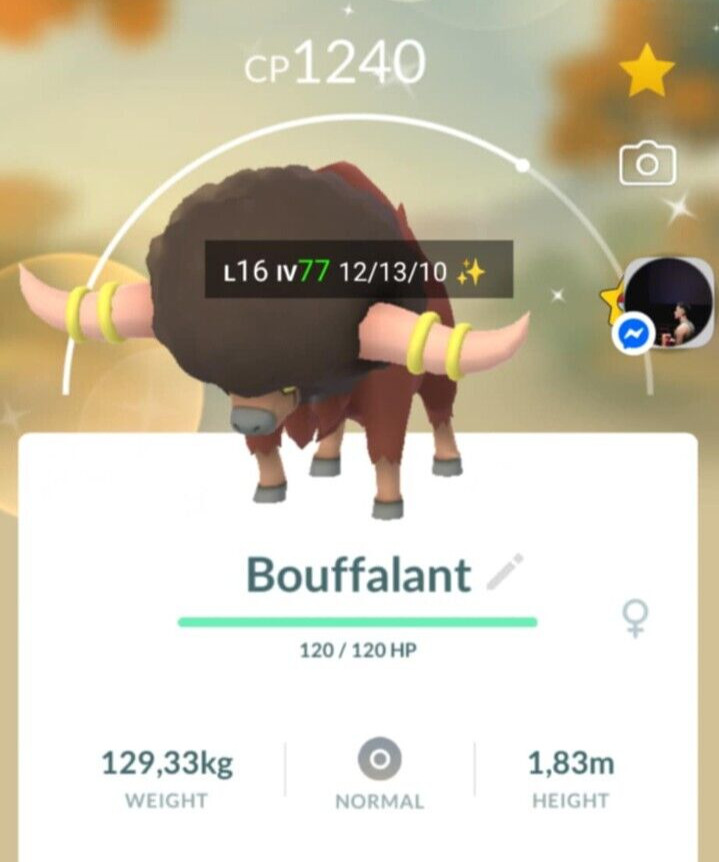 Pokémon - Shiny Bouffalant - P T C have 80k stardust - See Description