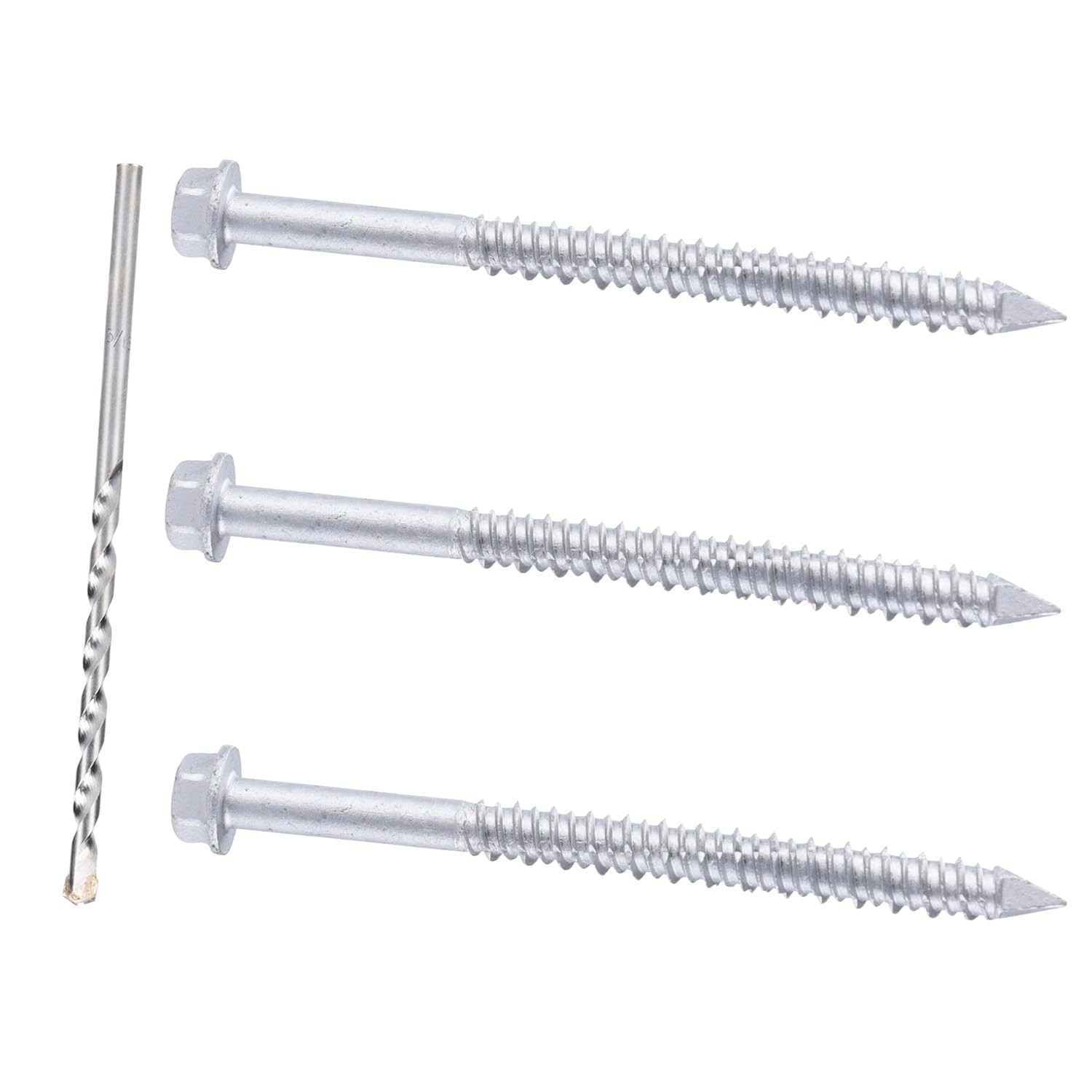 1/4 x 3-1/4" 410 Stainless Steel Hex Head Tapcon Concrete Screw Anchor Anchoring