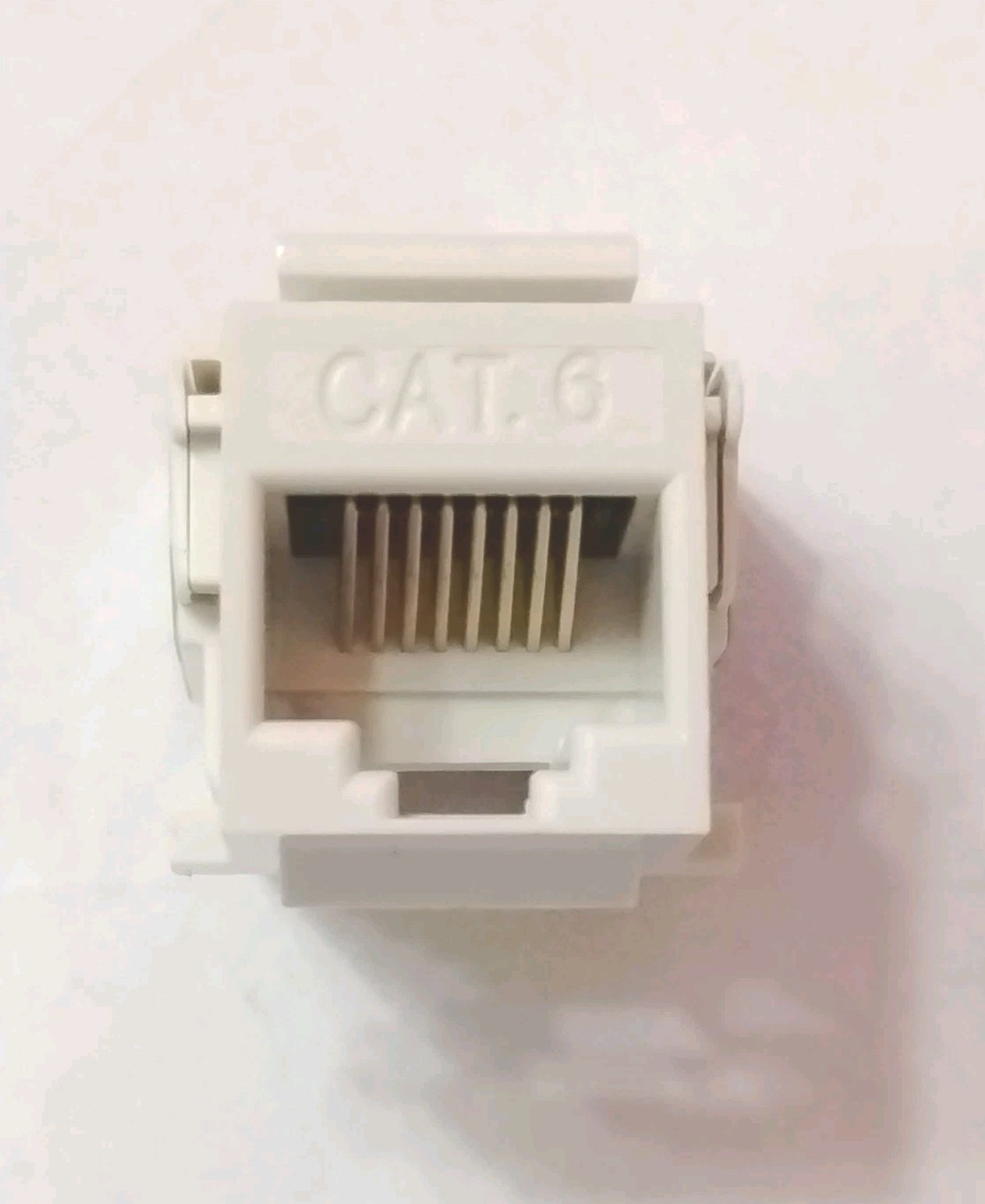 New 20 pack of Cat 6 white connectors CL0081 Keystone Module unshielded Free S&H