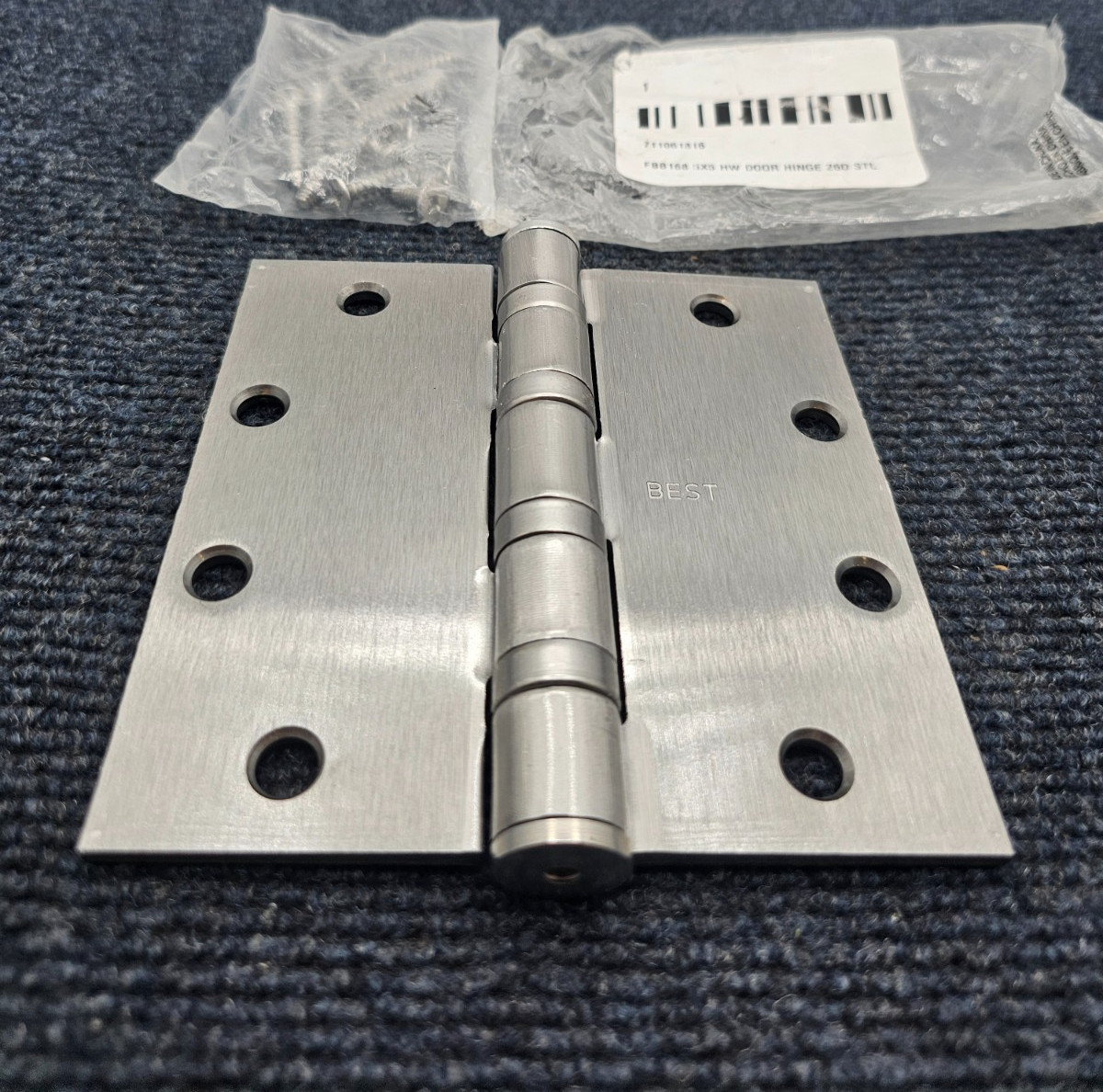 Best FBB168: Template Hinge Flush Ball Removable 5X5 HW DOOR HINGE 26D STL