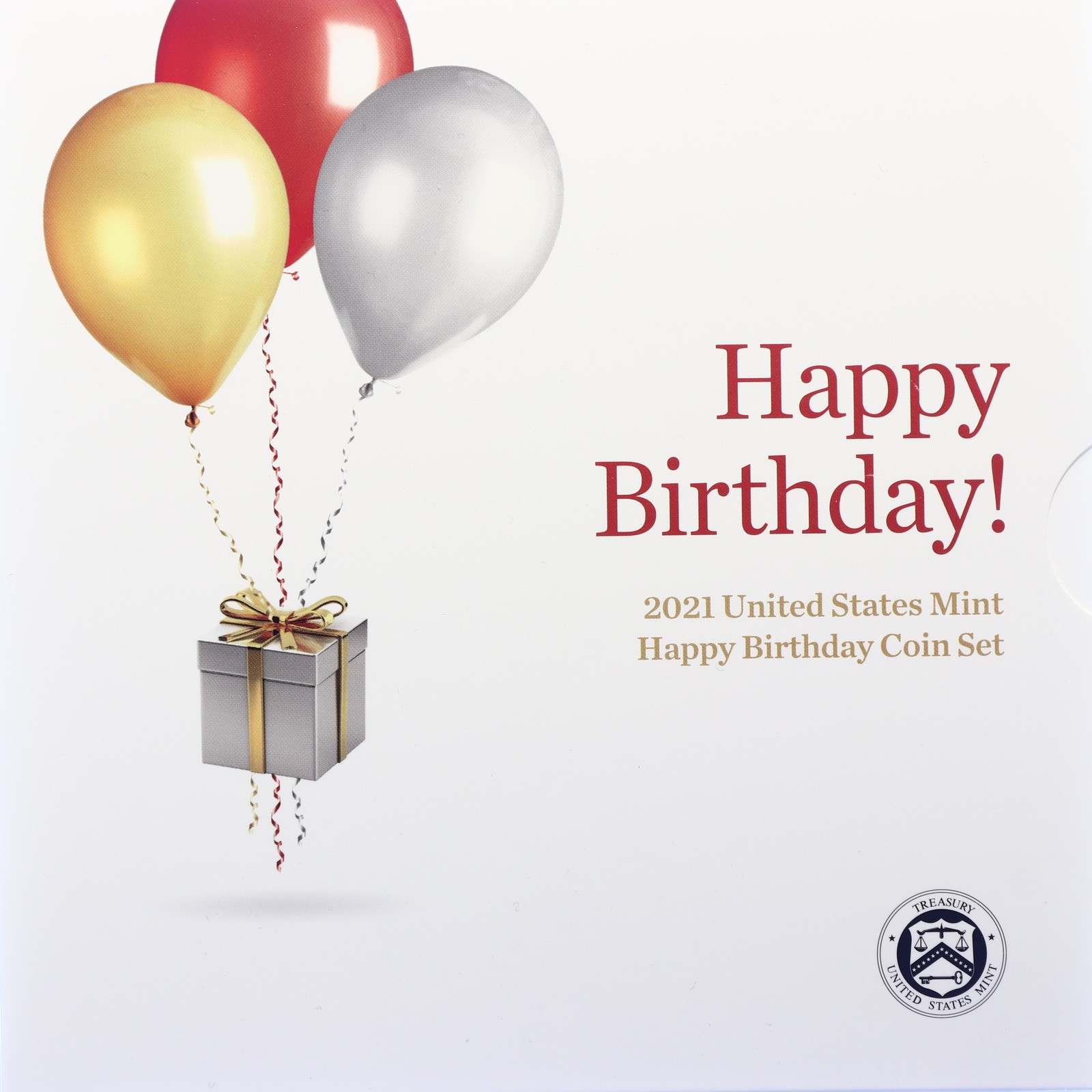 2021 Happy Birthday Coin Set Proof 5 US Coins CN-Clad OGP US Mint