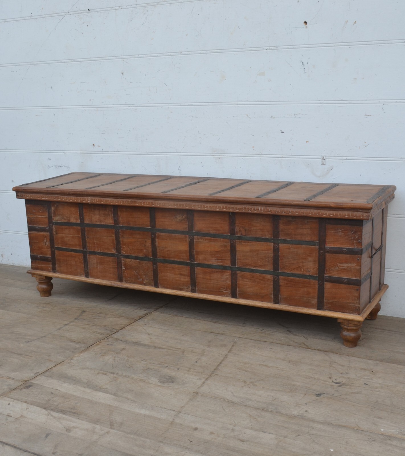 Reclaimed teak storage Trunk