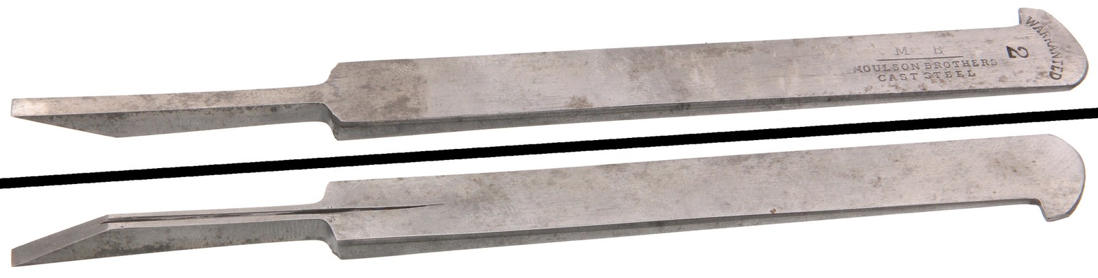 Extra Clean Moulson Brothers 3/16" Plow Plane Cutting Iron, No. 2 - mjdtoolparts