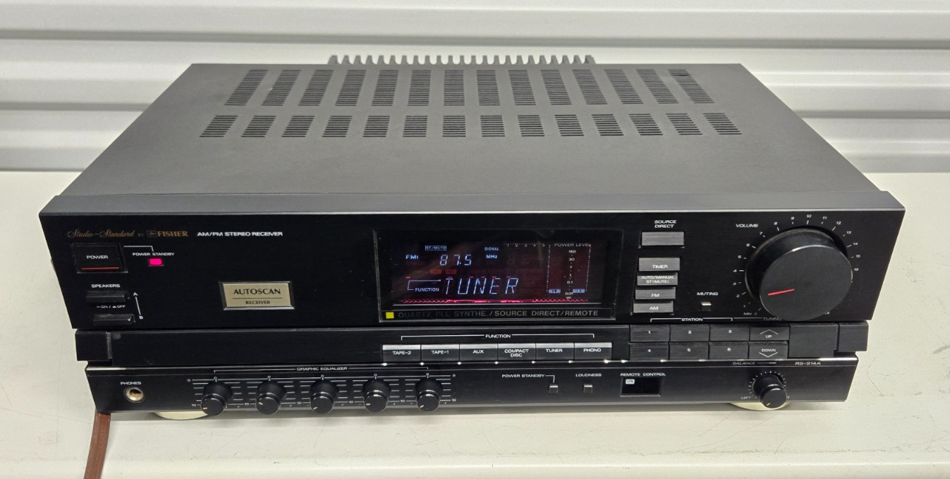 VINTAGE FISHER RS-914A AM/FM STEREO RECEIVER AUTOSCAN AMPLIFIER *TESTED - WORKS*