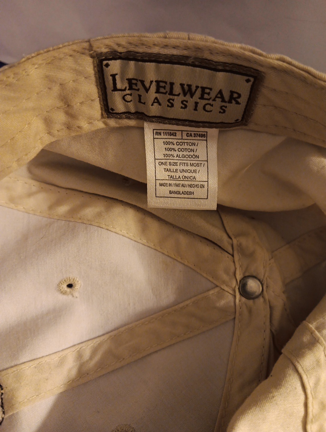JONATHAN'S LANDING TAN, LEVELGEAR CLASSICS STRAPBACK GOLF CAP.