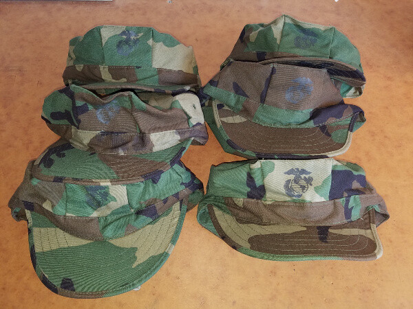 USMC 8-Point Cover - Marine Corps Utility Hat - Gov't Issue - Lot of 6 - USA