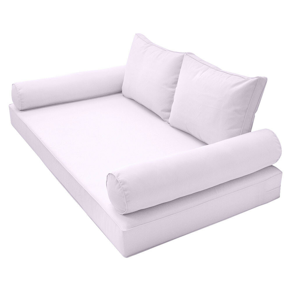 |COVER ONLY| Style 1 Crib Piped Trim Daybed Mattress Bolster Pillow Covers AD107