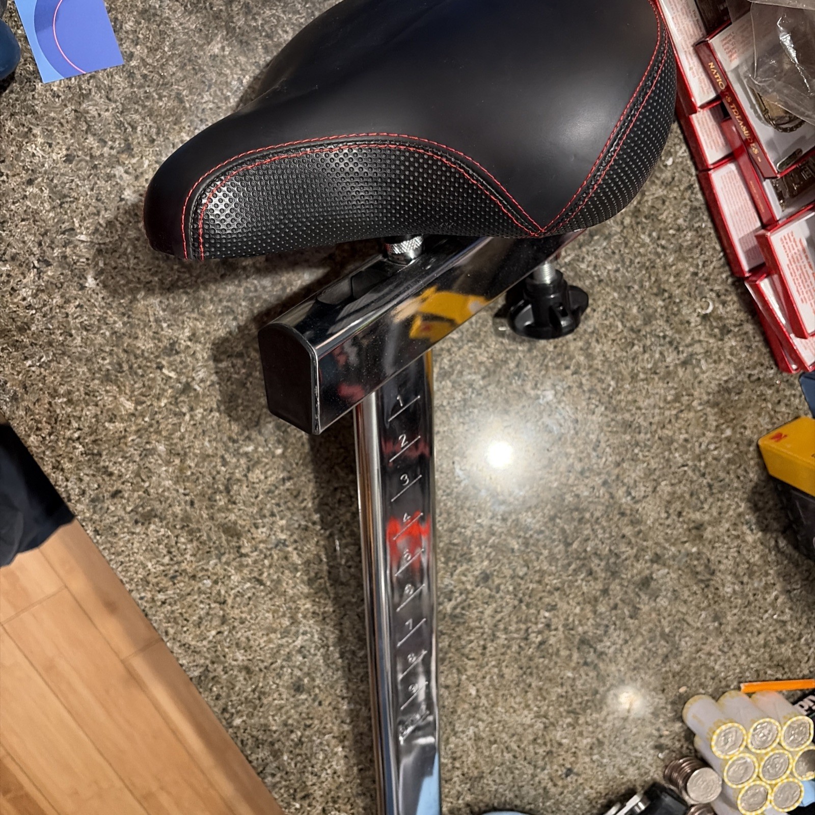 Schwinn  Airdyne AD7 Exercise Bike Seat And Bracket Adjustable- Black