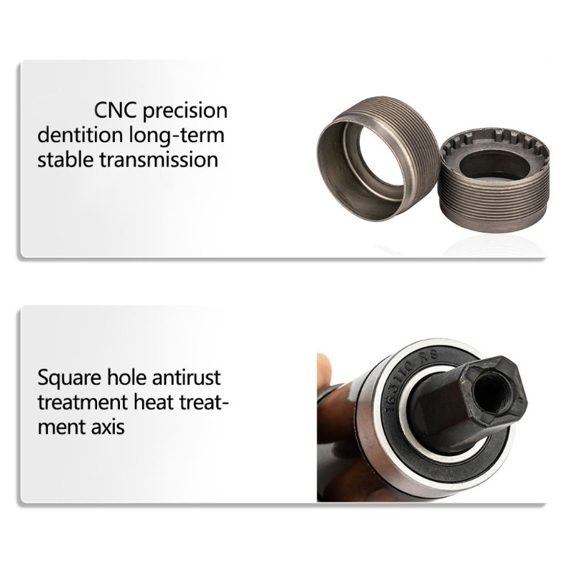 Square Tapers Metal Bearing with Waterproofs Screw Square Tapered Bottom Bracket
