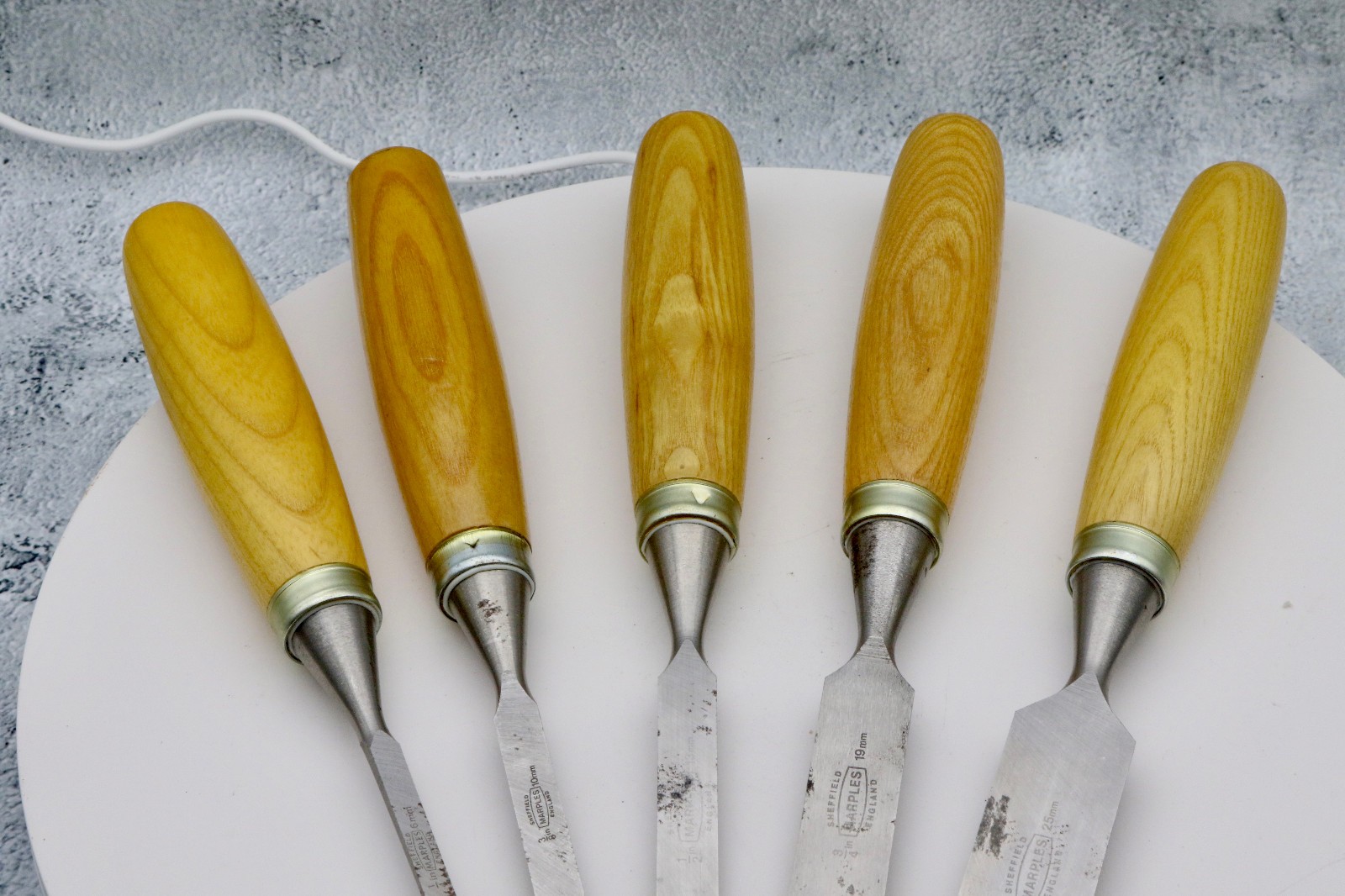 MARPLES RIDGEWAY 5 PIECE WOOD CHISEL SET