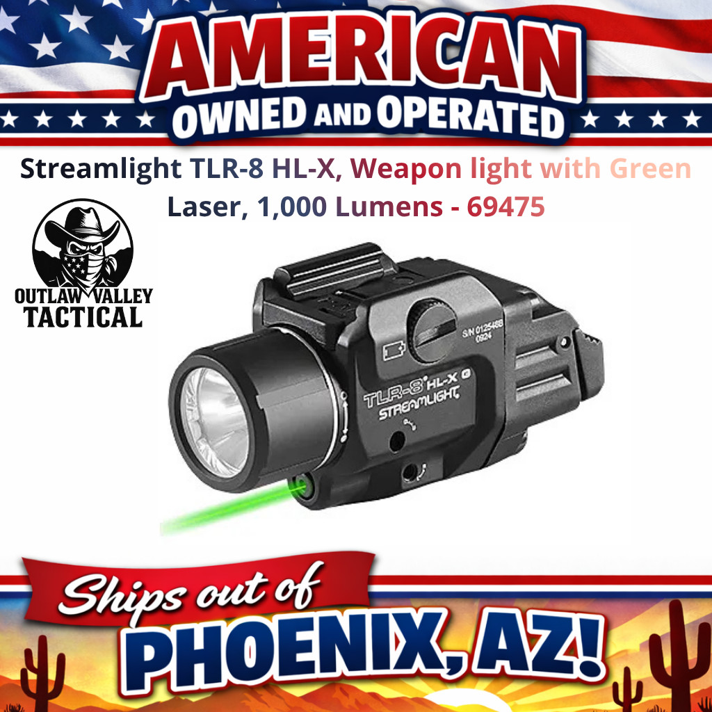 TLR-8 HL-X, Weapon light with Green Laser, 1,000 Lumens - 69475