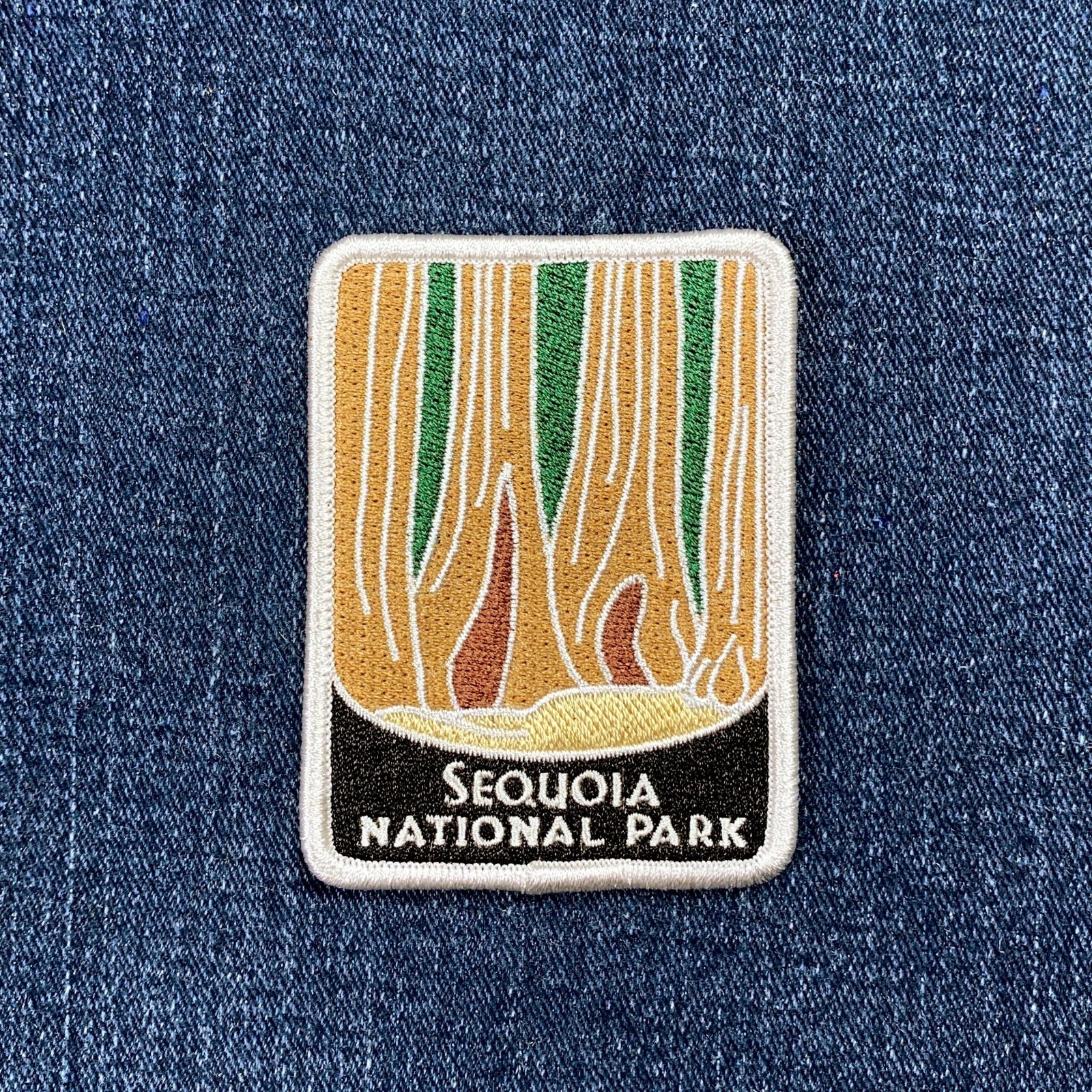 Sequoia National Park Patch Embroidered California Hiking Souvenir Travel Badge