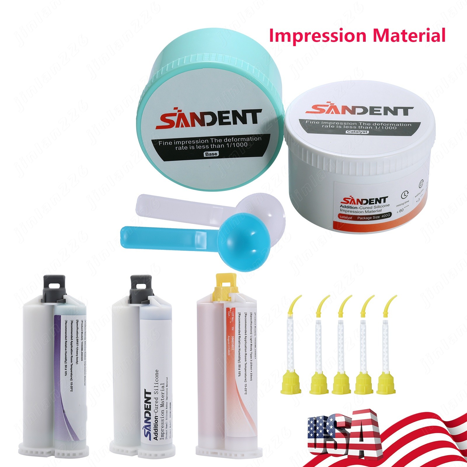 VPS Dental Impression Material Putty Heavy/Medium/Light Body-Fast/Normal Set