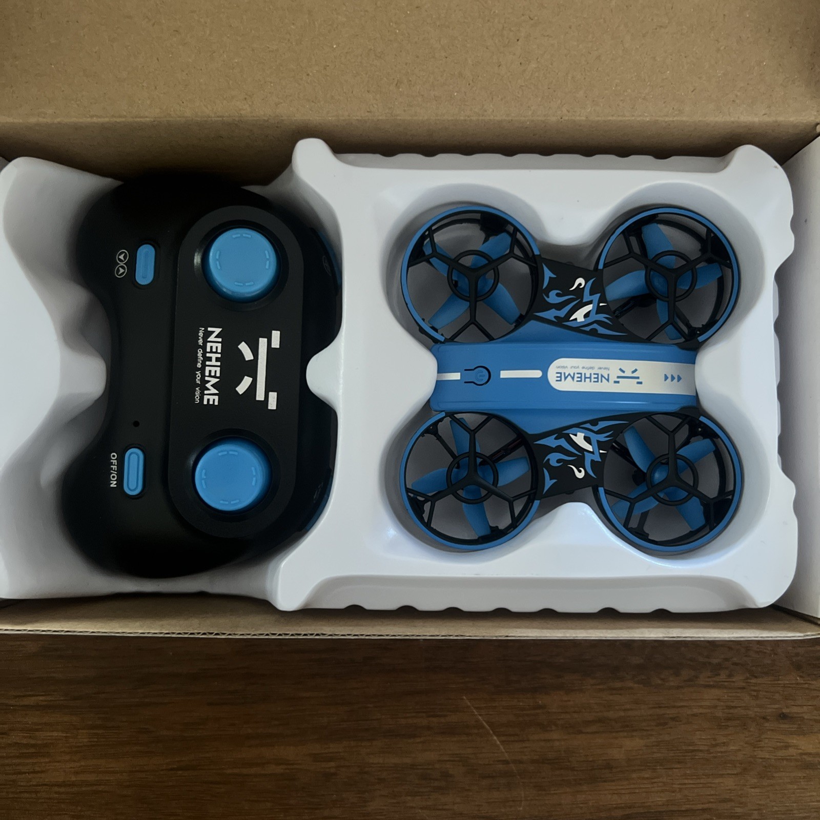 NEHEME NH330 MINI Drone, black and Blue, New in Box