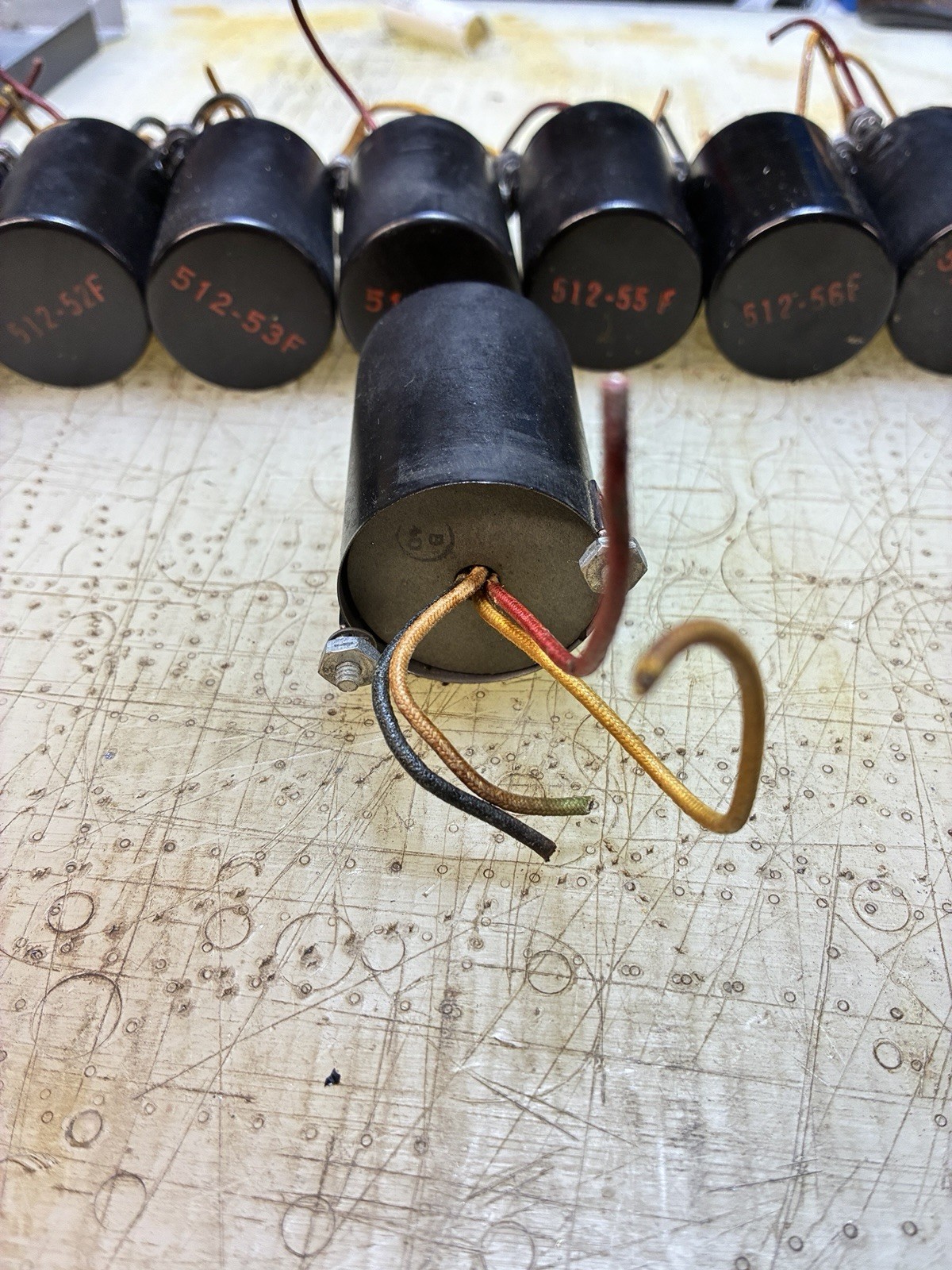 Vtg Baldwin Model 40 Tube Organ Tone Filters / Inductors - COMPLETE SET OF 12