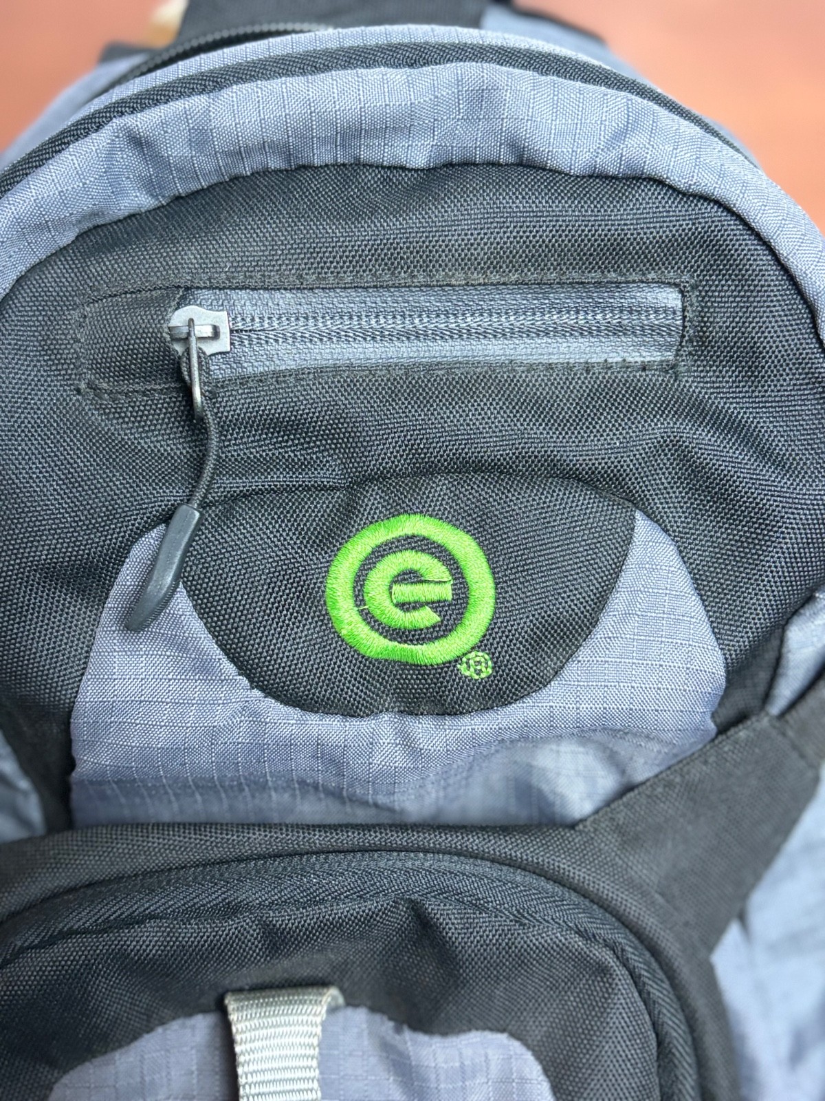 Ecogear Glacier Black Grey Recycled Polyester Hydration Hiking Backpack OS