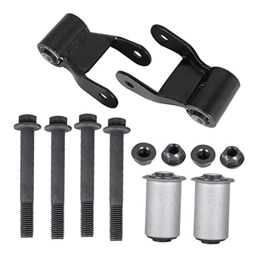 Rear Leaf Spring Shackle Repair Kit 2Pc w/Bushing Replacement for Ram Dakota