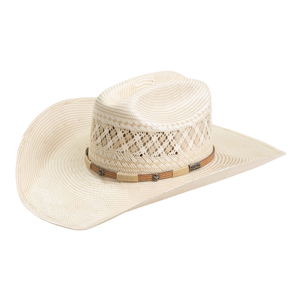 Larry Mahan 10X Wyatt Tan Ivory Western Straw Hat MS4V42WYAX44-TNIVY
