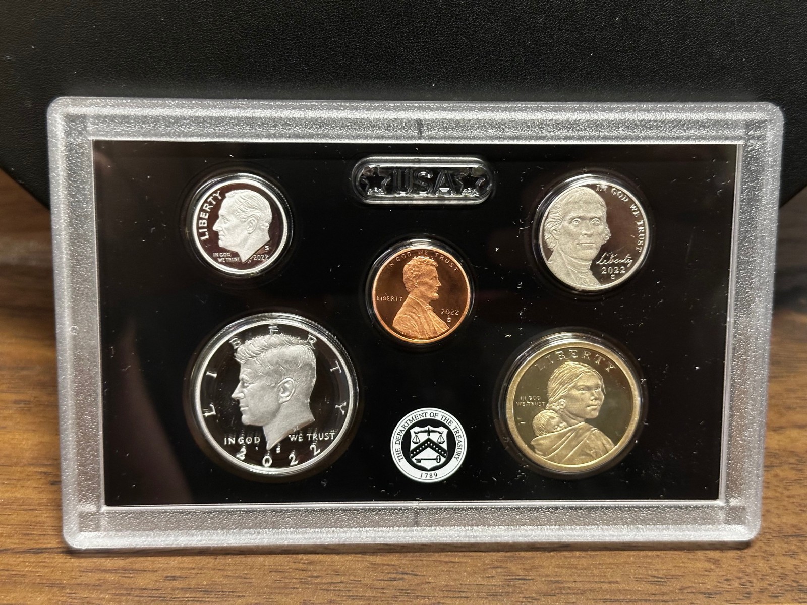 2022 S U.S. Mint Silver Proof Set (10 Coins) COA, Case & Box in Mint Packaging