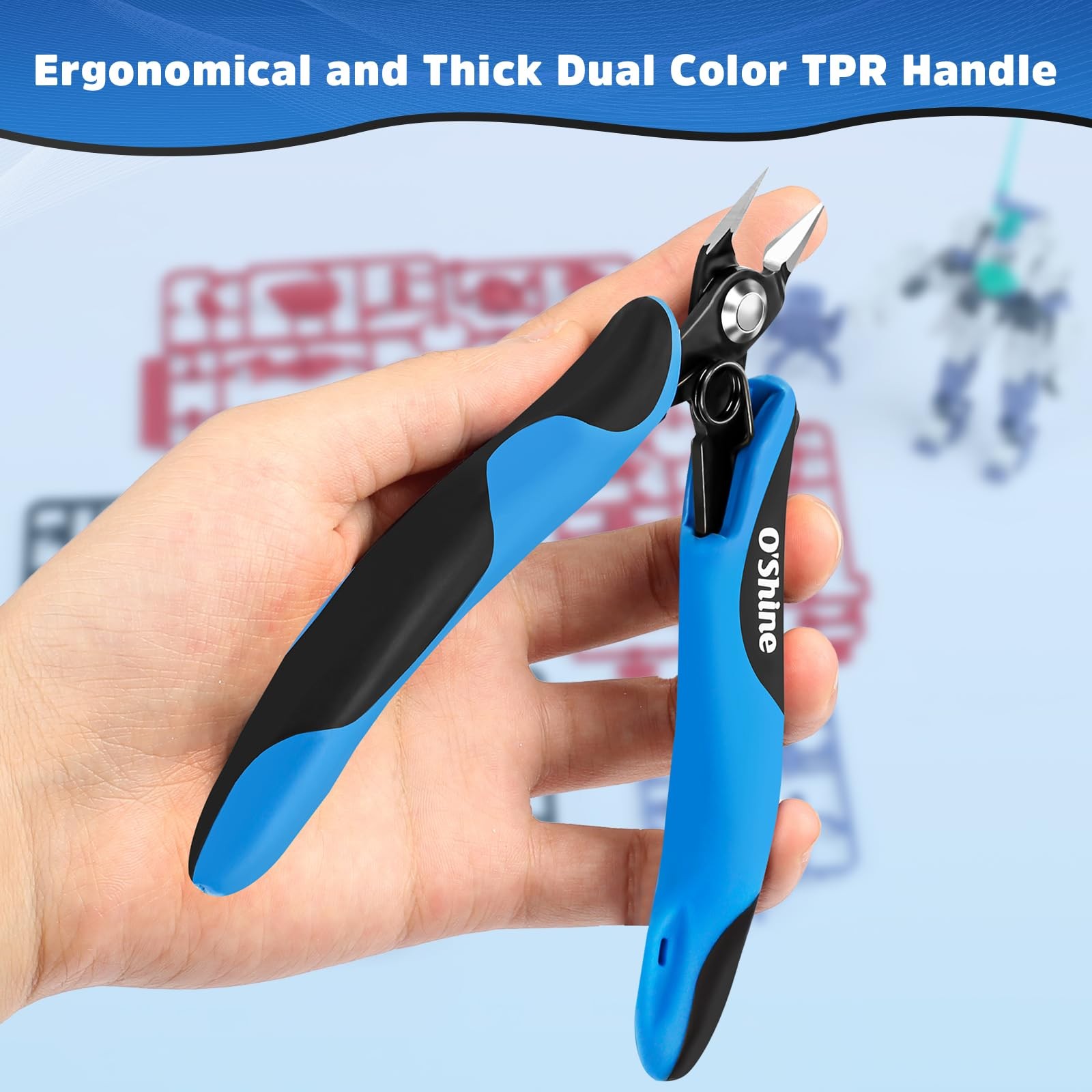 O’Shine Double-Edged Sprue Cutter for Beginner, Sharp Model Nippers for Plast...