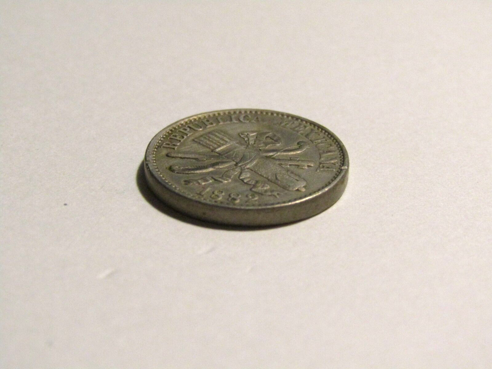 Mexico 1882 5 Centavos Old Coin