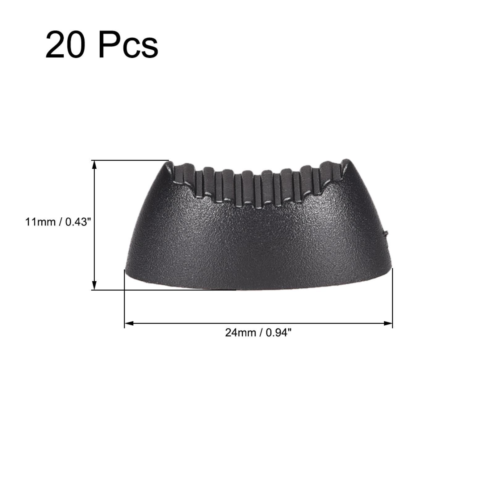 Console Mixer Slider Fader Knobs Replacement for Potentiometer Black 20pcs