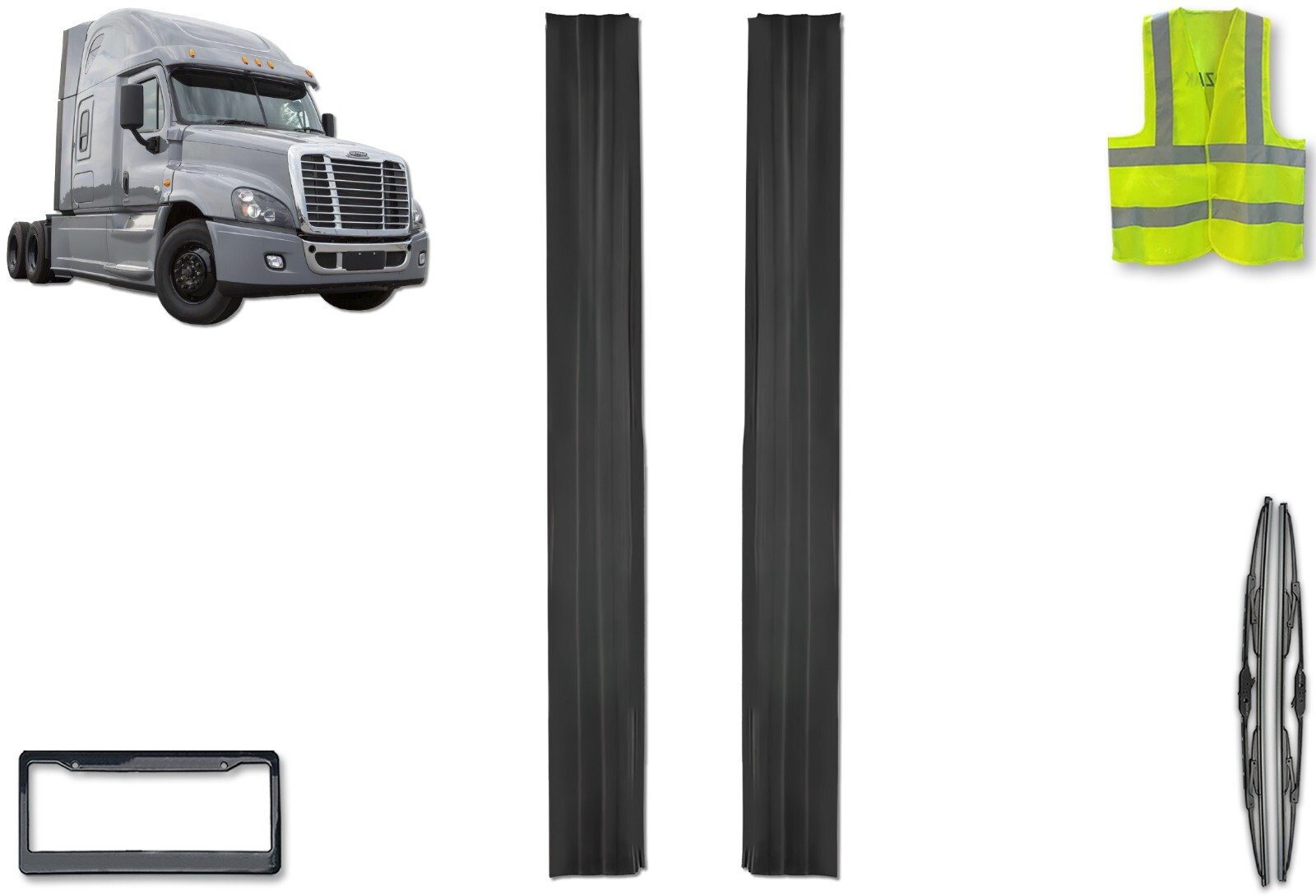 Lower Cab Fairing Extensions Set RH & LH, Freightliner Cascadia 2008-2016