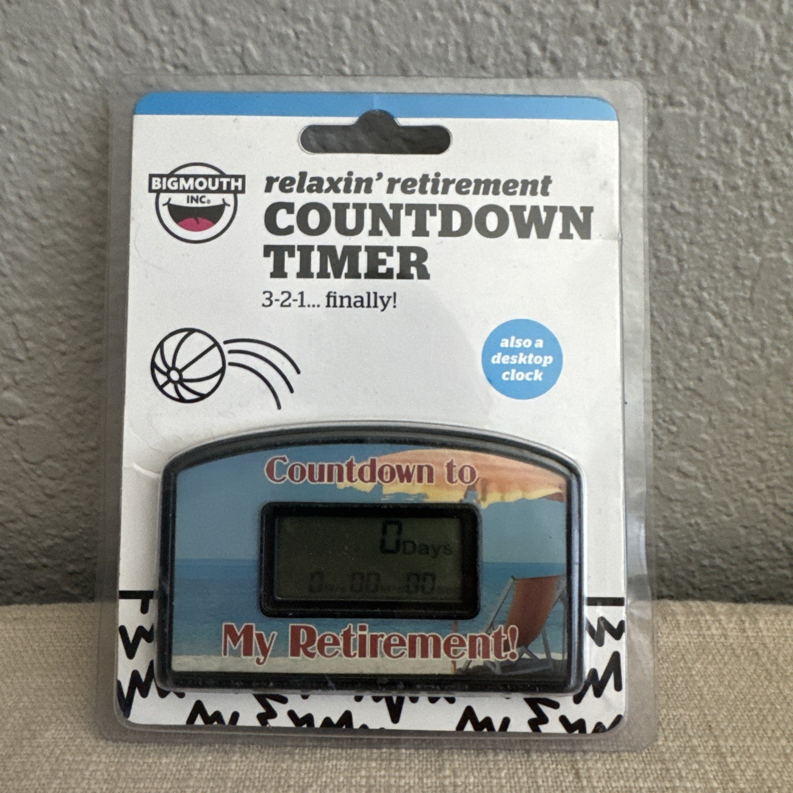 BIGMOUTH Vacation Countdown Clock  Days,hr,min, sec Countdown Timer Bx11