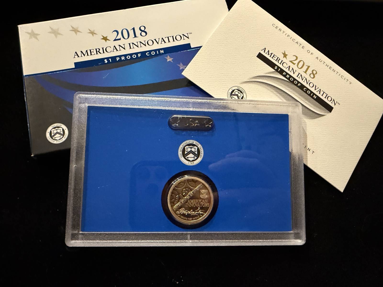 2018-S U.S. Proof Innovation Dollar: Complete in Original Packaging