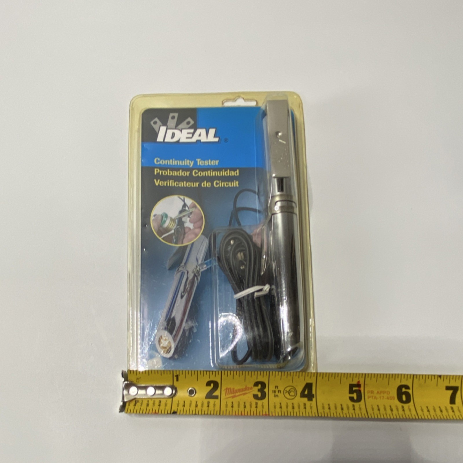 Ideal Continuity Tester ND 5770 Electric Pocket Flashlight Silver Black