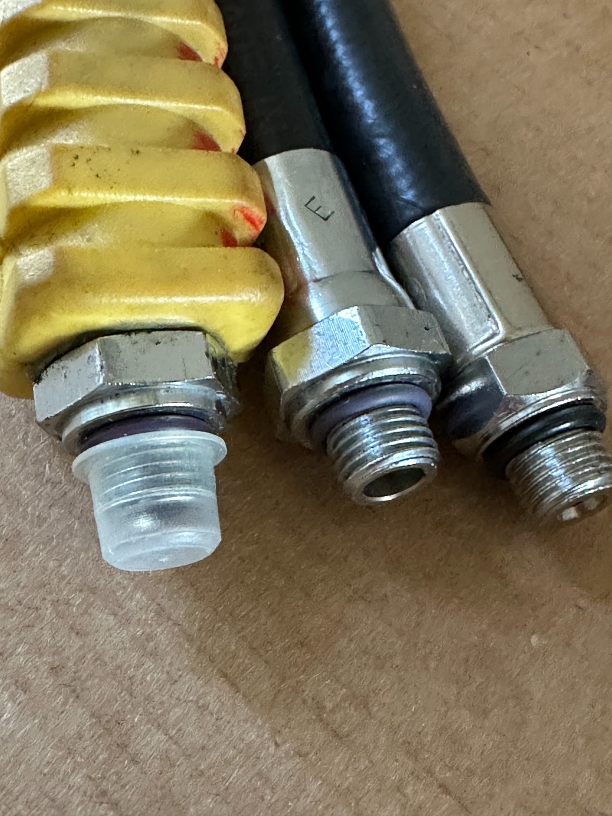 Three Low Pressure SCUBA Diving Hoses